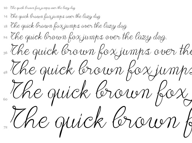 Lace font waterfall